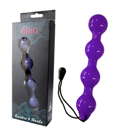 Dilatador Anal Quatre Boule Purpura